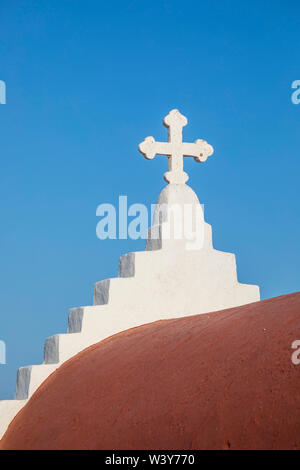 Greek Orthodox chapel, Mykonos Town, Mykonos, Cyclade Islands, Greece Stock Photo