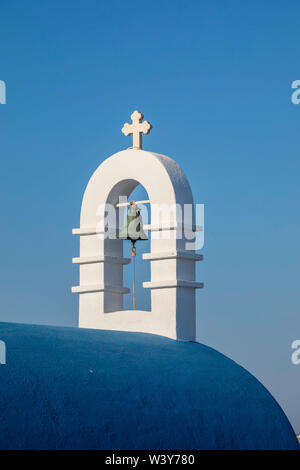 Greek Orthodox chapel, Mykonos Town, Mykonos, Cyclade Islands, Greece Stock Photo