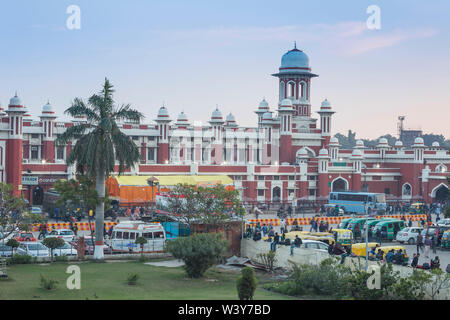 India, Uttar Pradesh, Lucknow, Charbagh, Lucknow Railway station Stock Photo