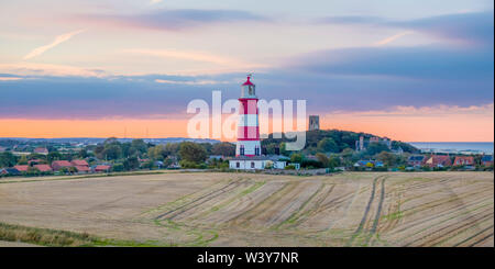 UK, England, East Anglia, Norfolk, Happisburgh LIghthouse Stock Photo