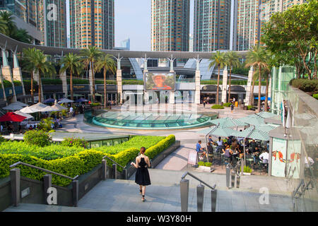 Civic Square in Elements Mall, Kowloon, Hong Kong Stock Photo