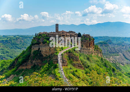 View at Civita di Bagnoregio, Viterbo, Lazio, Italy Stock Photo