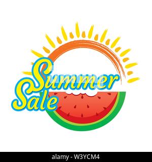creative hot summer sale banner design template Stock Vector