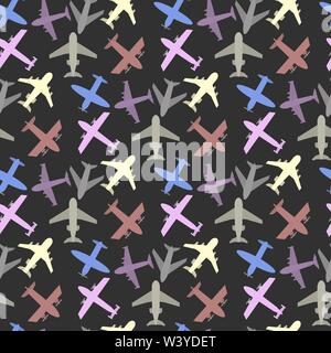 Plane icon set Stock Vector
