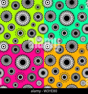 creative indian decorative design seamless pattern background vector Stock Vector