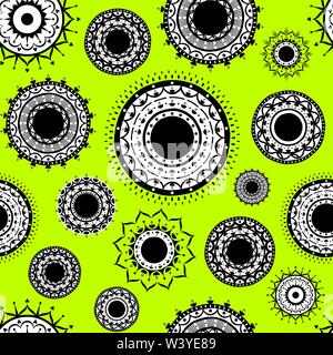 indian decorative design seamless pattern Stock Vector