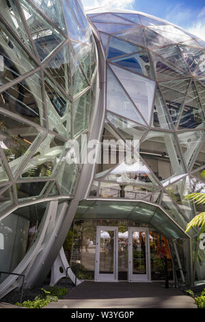The Amazon Spheres, Amazon headquarters campus, Seattle, Washington, United States of America Stock Photo