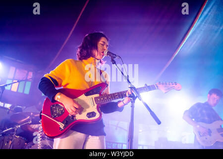 Bergen, Norway - June 12th, 2019. The American singer and songwriter Snail Mail performs a live concert during the Norwegian music festival Bergenfest 2019 in Bergen. (Photo credit: Gonzales Photo - Jarle H. Moe). Stock Photo