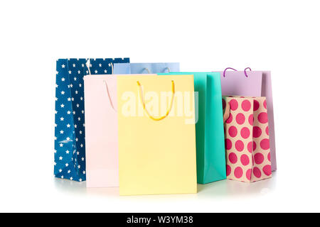 Download Paper Shopping Bags With Beautiful Printing Red And Brown Shopping Bags With Rope Handles Stock Photo Alamy PSD Mockup Templates
