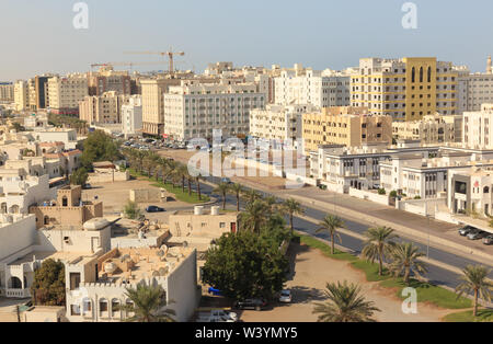 Maskat City view, Muscat, Maskat, Oman, Arabian Peninsula, Middle East, Asia ...