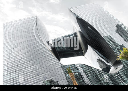 The Opus, Dubai, United Arab Emirates - Oct.19, 2018: The first building in Dubai, the greatest architect Zaha Hadid Stock Photo