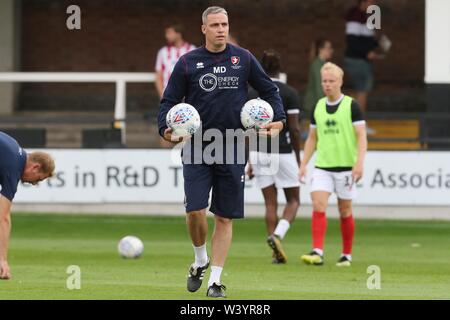 Hereford  FC v Cheltenham Town FC  at Edgar Street  (Pre-season Friendly - 17 July 2019) - Michael Duff  Picture by Antony Thompson - Thousand Word Me Stock Photo