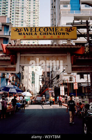 Chinatown in Manila in Luzon Metro Manila in the Philippines in Southeast Asia Far East Stock Photo