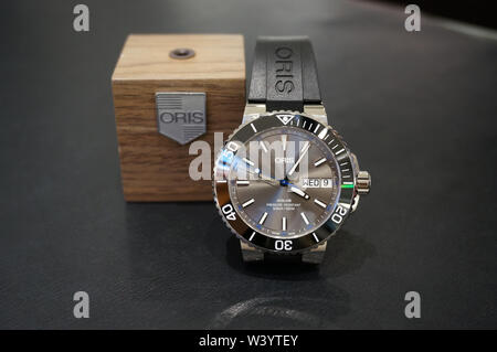 Alicante Spain August 5 2018 Oris watch Aquis Hammerhead