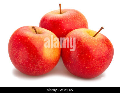 red apples path isolated on white Stock Photo