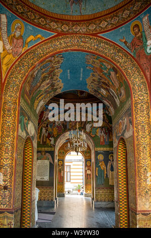 Murals at Radu Vado Monastery Church, Bucharest, Romania Stock Photo