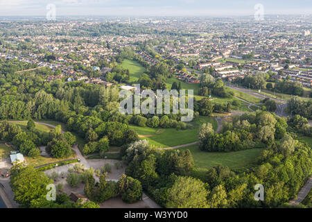 Overhead view of Swindon, Wiltshire, Stock Photo