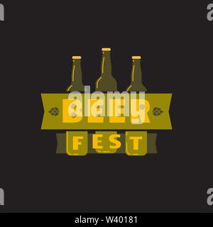 Beer fest hand drawn flat color vector icon Stock Vector