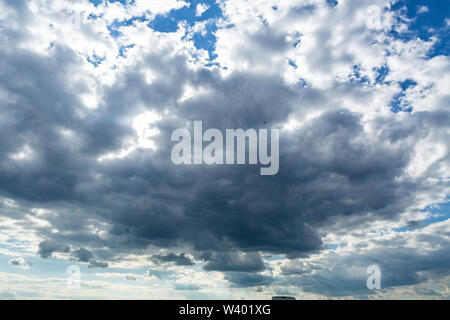 Dark storm clouds Stock Photo