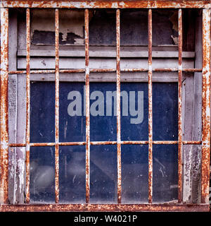 Abstract image texture for designers with figured steel window shutters. Squared tile for texture. Stock Photo