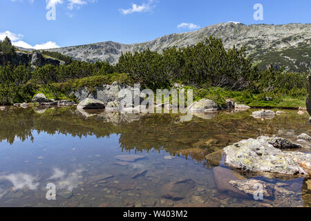 Landscape with The Stinky Lake (Smradlivoto Lake), Rila mountain, Bulgaria Stock Photo