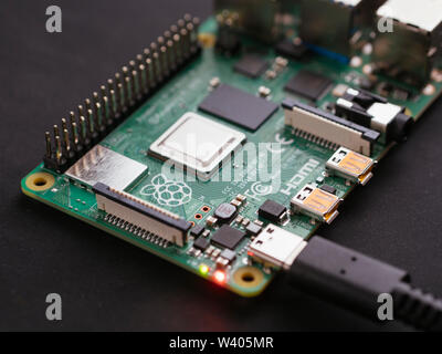 Raspberry Pi circuit board Stock Photo - Alamy