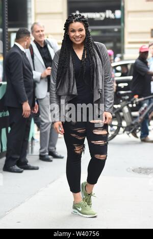 New York, USA. 17th July, 2019. Jordin Sparks out and about for Celebrity Candids - WED, , New York, NY July 17, 2019. Photo By: Kristin Callahan/Everett Collection Credit: Everett Collection Inc/Alamy Live News Stock Photo