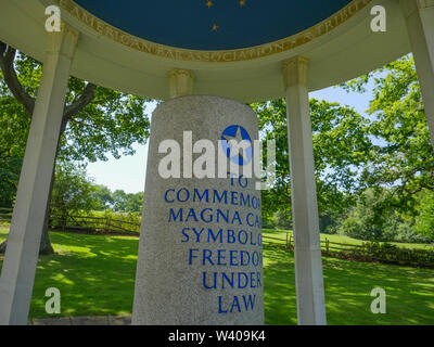 Magna Carta Monument, Runnymede, Surrey, England, UK, GB. Stock Photo