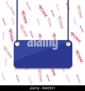 Board color background plank attached string panel rectangle empty surface Design business Empty copy space text for Ad website promotion isolated Ban Stock Vector