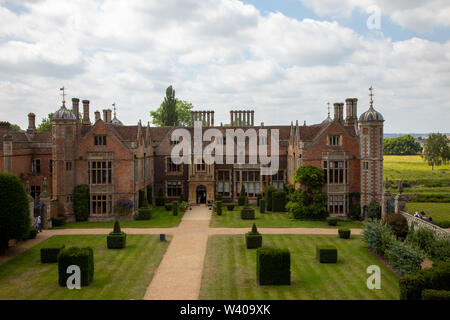 Charlecote park house and gardens, National trust, Warwickshire Stock Photo