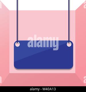 Board color background plank attached string panel rectangle empty surface Business Empty template for Layout for invitation greeting card promotion p Stock Vector