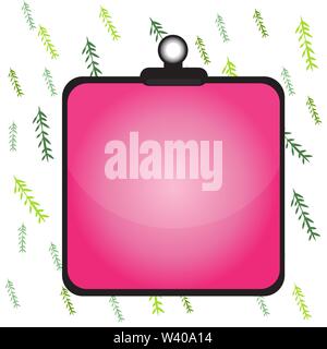 Clipboard colorful background spring clip stuck bind empty plank frame Design business Empty copy space text for Ad website promotion isolated Banner Stock Vector