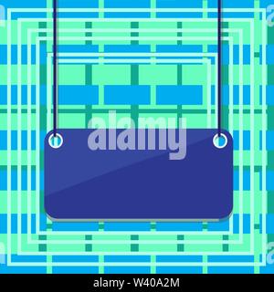 Board color background plank attached string panel rectangle empty surface Business concept Empty template copy space isolated Posters coupons promoti Stock Vector