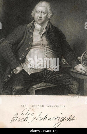 RICHARD ARKWRIGHT (1732-1792) English inventor and entrepreneur Stock Photo