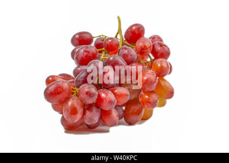 Red grape isolated on white Stock Photo
