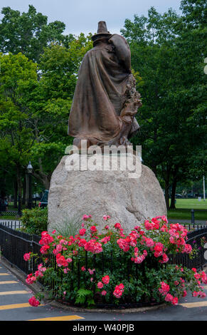 Roger Conant statue in Salem Massachusetts Stock Photo