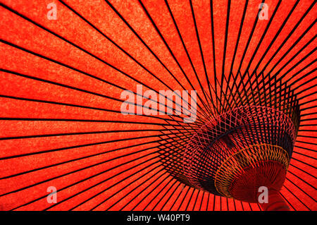 Close up of a Traditional Japanese Umbrella “Kasa” Stock Photo