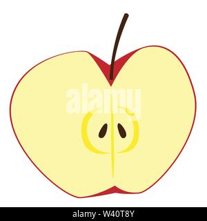 apple clipart illustration, vector format. Stock Vector