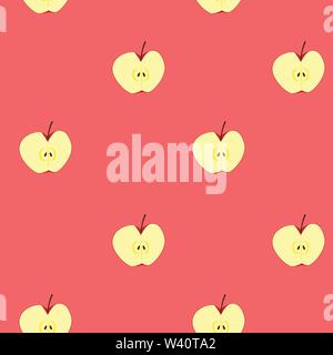 apple clipart illustration, for seamless background, vector format. Stock Vector