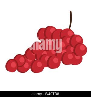 a bundle of red grapes vector illustrations. Stock Vector