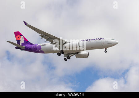 Image of a Hawaiian Airlines Airbus A330-200 (registered N378HA