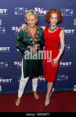 Tina Brown And Kathy Griffin Attend Screening Of Kathy Griffin A Hell Of A Story During Opening Night Of 51 Fest At Sva Theatre Photo By Lev Radin Pacific Press Stock Photo