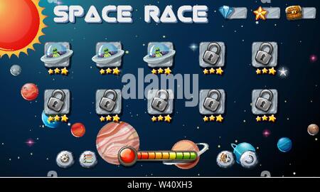 Space race game background illustration Stock Vector Image & Art - Alamy