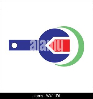 Letter C Logo. in vector and isolated in the white background Stock Vector