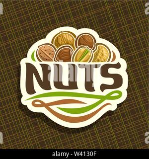 Vector logo for Nuts Stock Vector