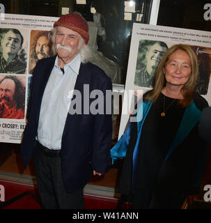 Los Angeles, USA. 18th July, 2019. David Crosby, Jan Dance 015 attends the Premiere Of Sony Pictures Classic's 'David Crosby: Remember My Name' at Linwood Dunn Theater on July 18, 2019 in Los Angeles, California. Credit: Tsuni/USA/Alamy Live News Stock Photo