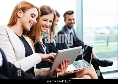 Busy business people working. Stock Photo