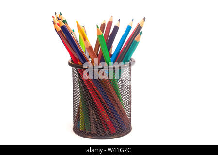 Pencils for drawing isolated on white Stock Photo