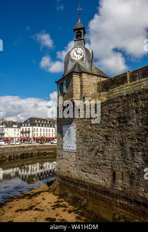 Concarneau. The old walls of the Closed City. Finistere. Bretagne. France Stock Photo