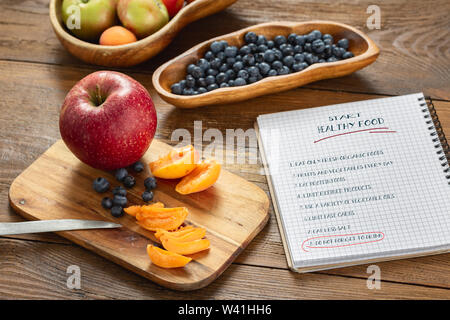 Start healthy food concept. Cooking healthy diet eating Stock Photo